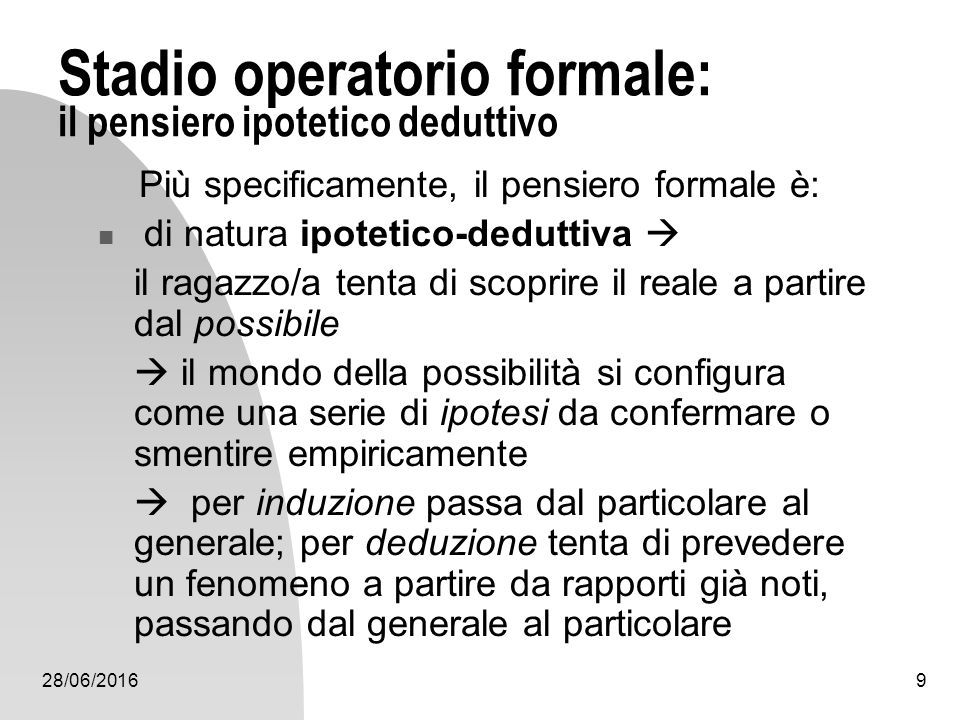 Piaget i 4 fattori permettono il costituirsi di strutture